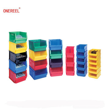 Poubelle de rangement en plastique coloré durable